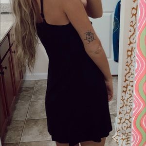 Mimi black tie dress